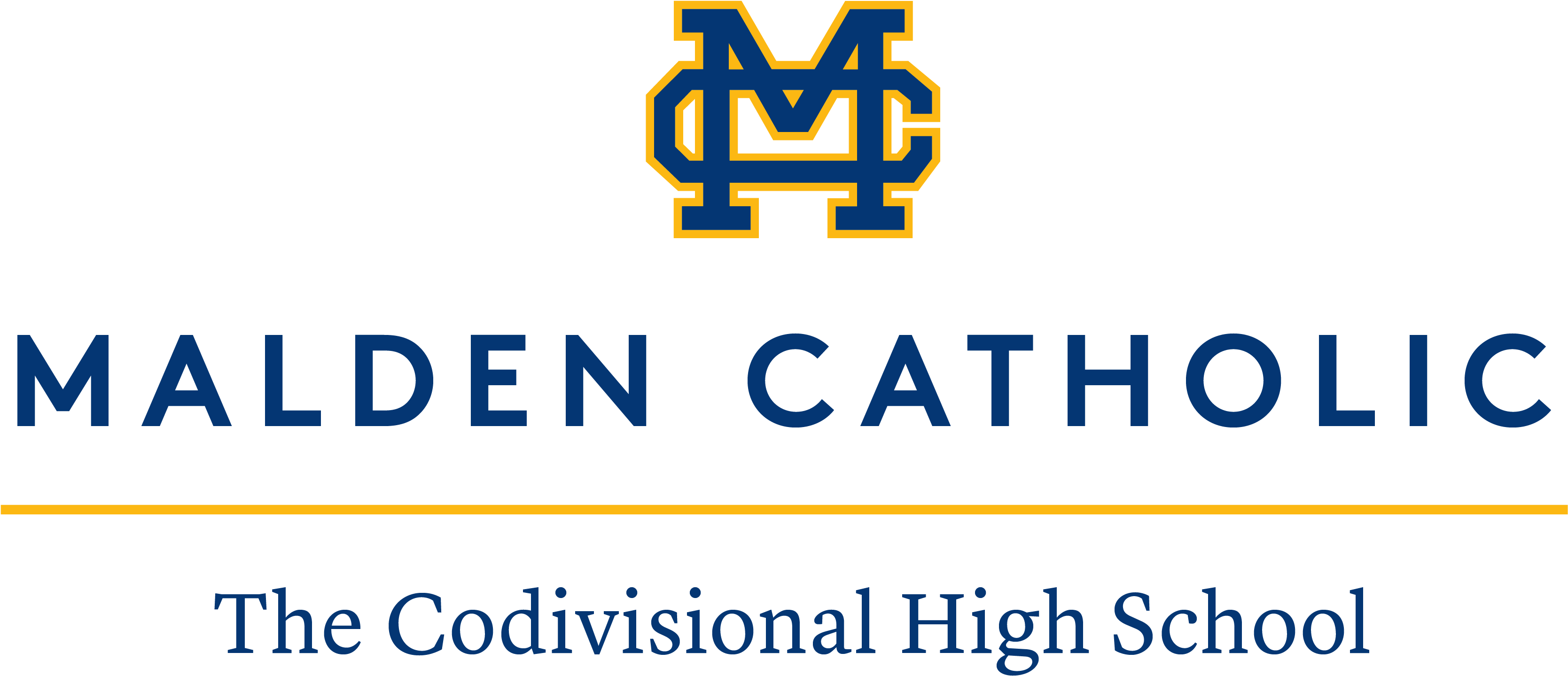 Malden Catholic High School (3487x1578), Png Download