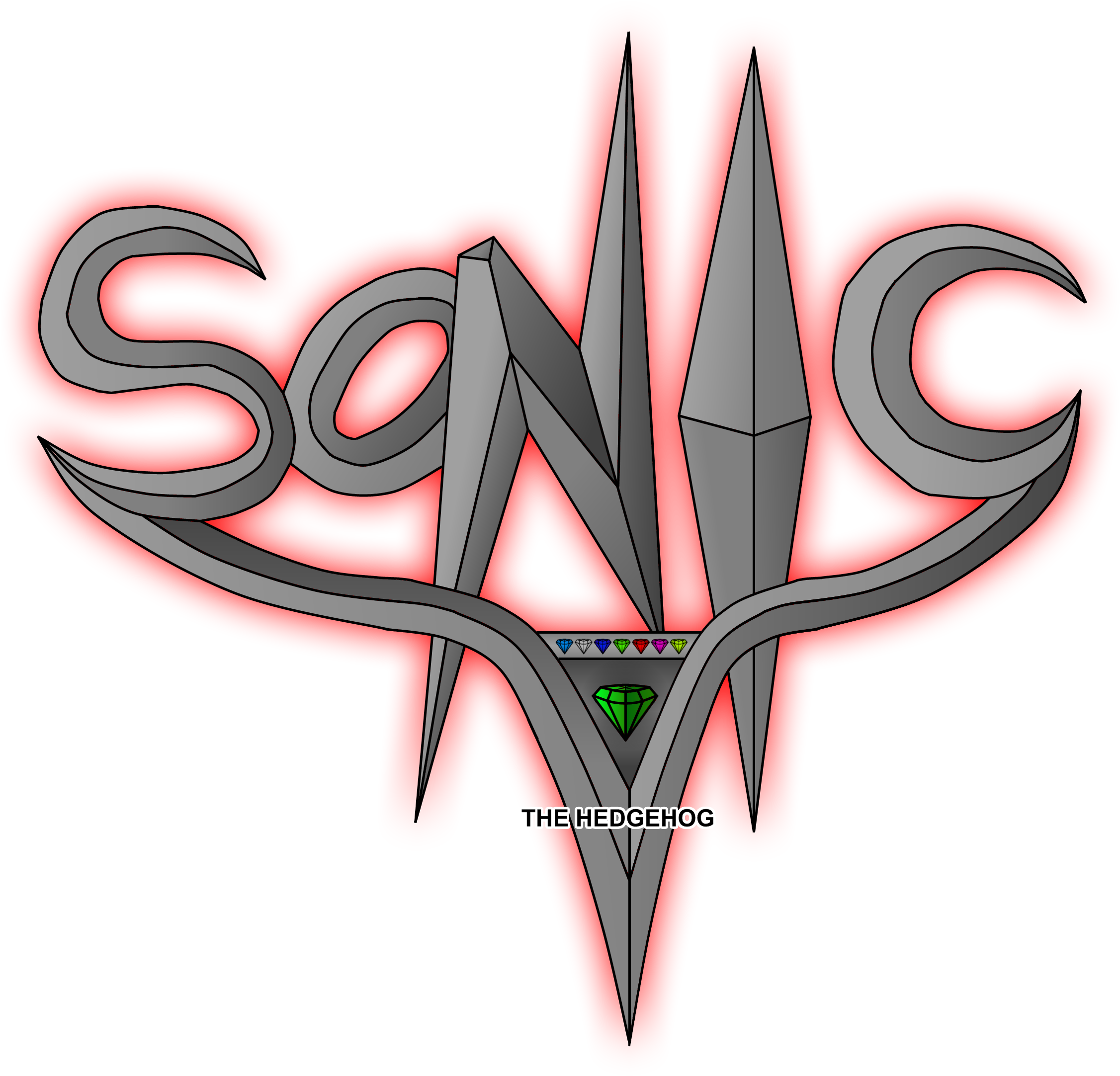 Hope You Enjoy - Sonic The Hedgehog Custom Logo (2397x2204), Png Download