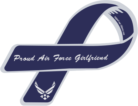 Proud Air Force Girlfriend - Dermatomyositis Awareness (455x350), Png Download