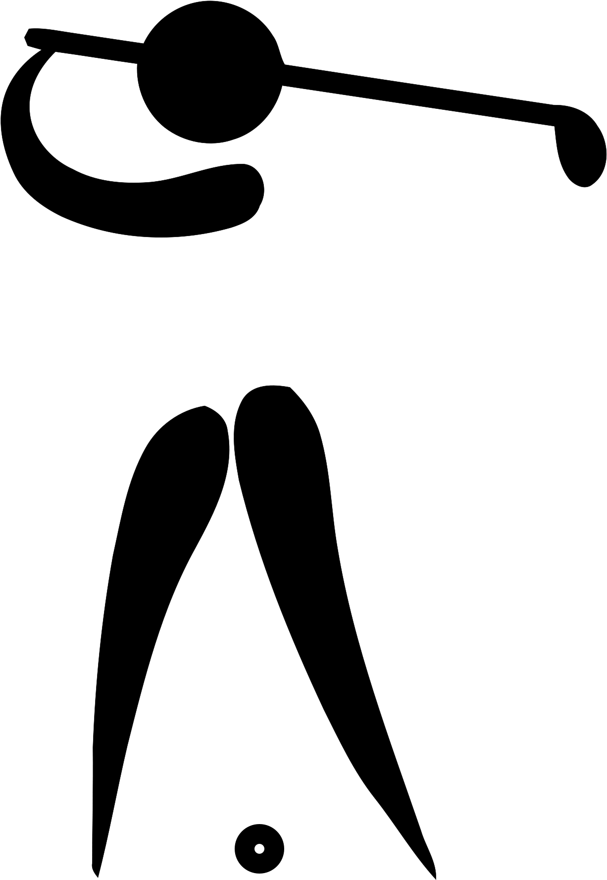 Golf Pictogram - Olympic Pictogram Golf (1000x1000), Png Download