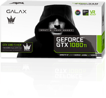 Galax Geforce® Gtx 1080 Ti Hof Limited Edition - Gtx 1080 Ti Galax (500x500), Png Download