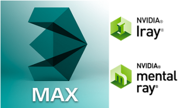 Iray & Mental Ray Plug-in For Autodesk 3d Studio Max - Logo 3d Studio Max 2018 (348x348), Png Download