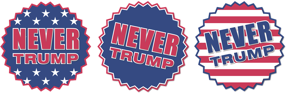 #imnotwithher A Response To The Anti-hillary Hashtag - Set 4 Never Trump Anti Against Donald (960x480), Png Download