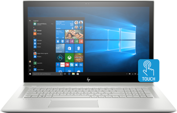 Hp Envy Laptop - Hp Envy Laptop 17t (573x430), Png Download