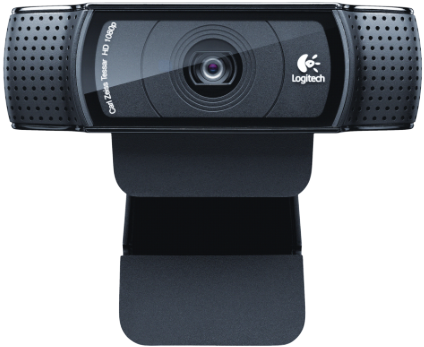 Logitech C920 Webcam - Logitech Webcam (573x430), Png Download