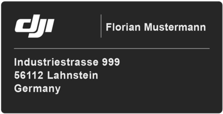 Kennzeichen Für Fluggeräte - Dji Phantom 4 (640x640), Png Download