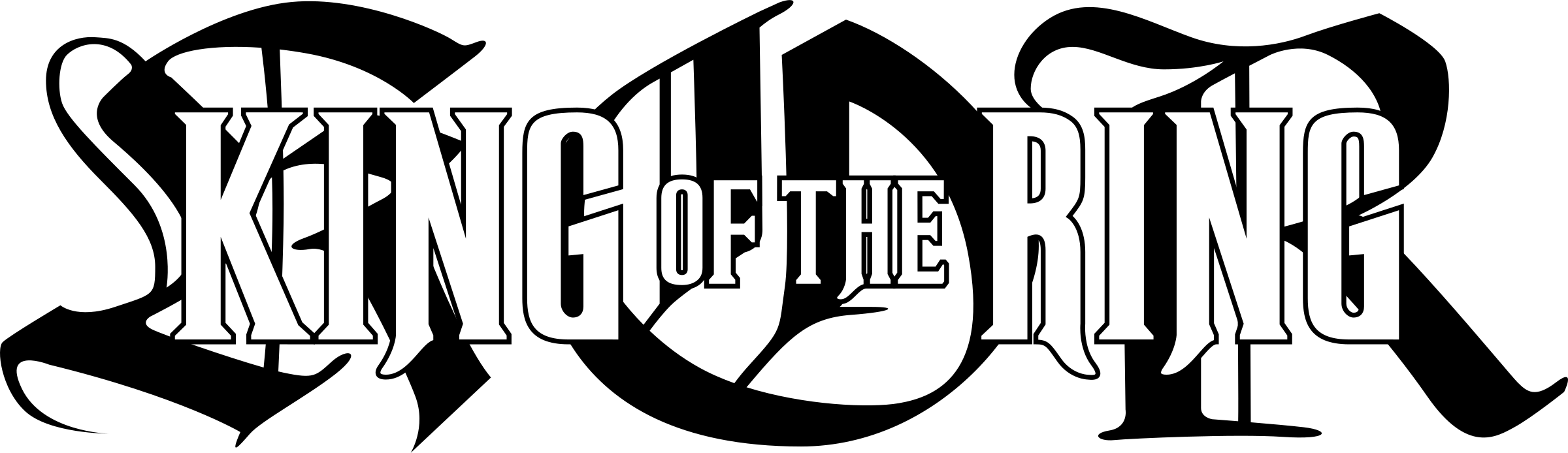 Wwf King Of The Ring Logo Png Transparent - Wwe King Of The Ring Logo (2400x694), Png Download