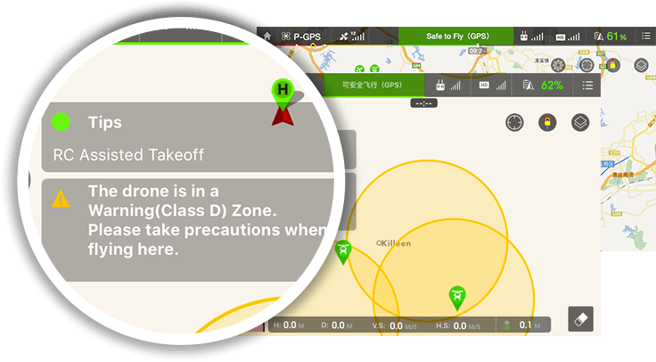 To Keep Its Drones From Flying Into Restricted Airspaces, - Dji Geofencing (736x406), Png Download