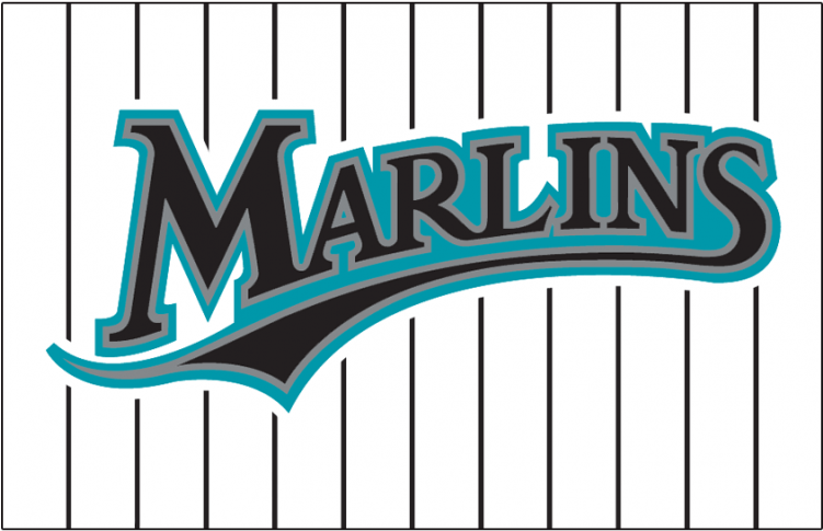 Miami Marlins Logos Iron Ons - Mlb Florida Marlins 3-by-5 Foot Flag (750x930), Png Download