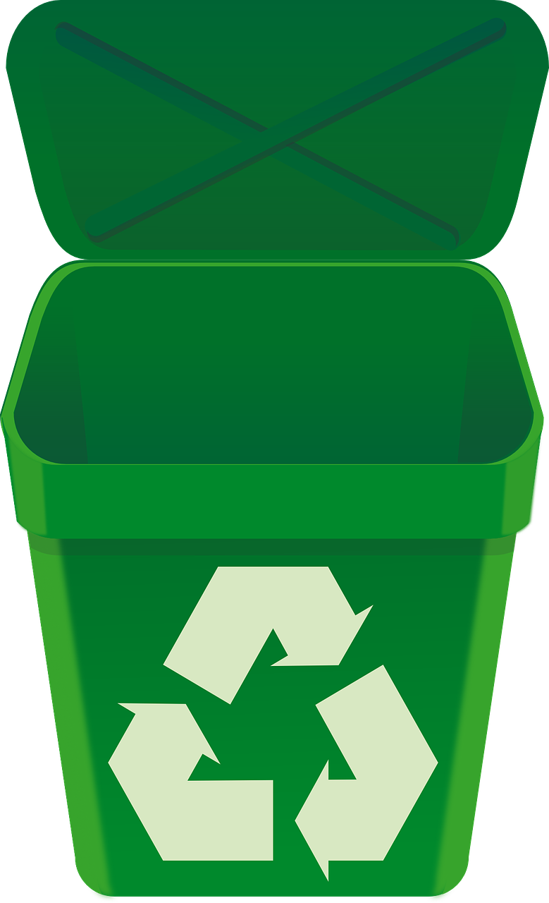 Recycling Logo - Green Recycling Bin Png (779x1280), Png Download