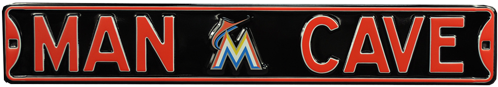 Miami Marlins “man Cave” Authentic Street Sign - Man Cave New York Knicks Street Sign (500x500), Png Download