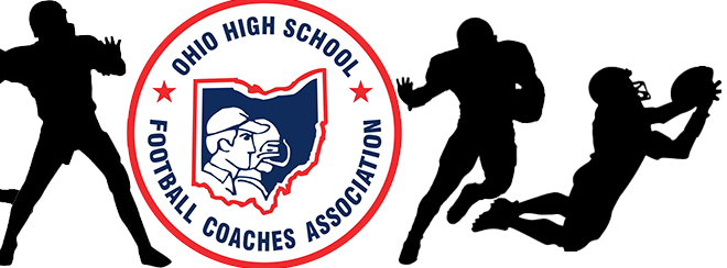 Ohio High School Football Coaches Association Opposes - Best Priced ~ Decals ~ Football Player Catching Ball (660x244), Png Download