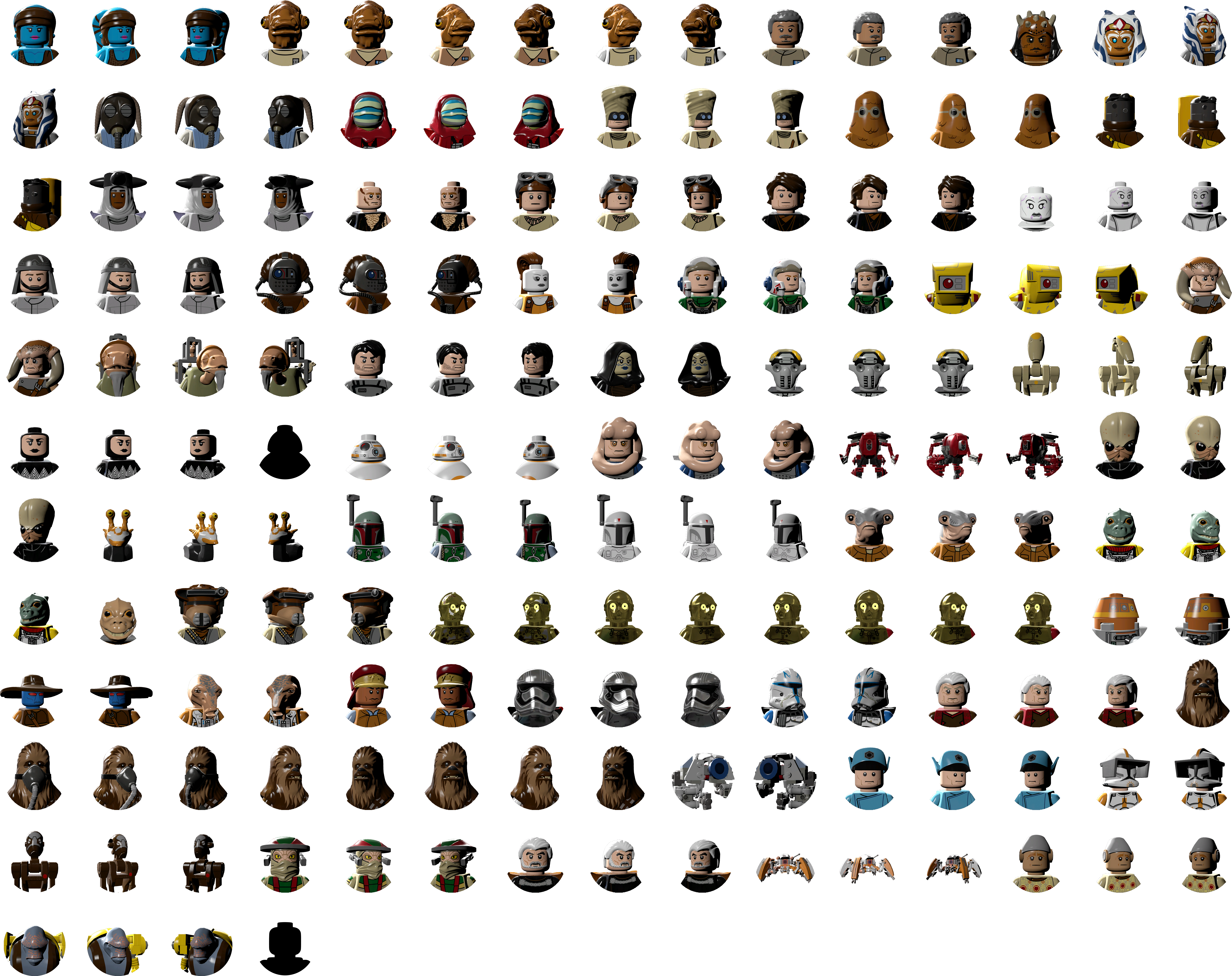 Click For Full Sized Image Character Icons (7840x6209), Png Download
