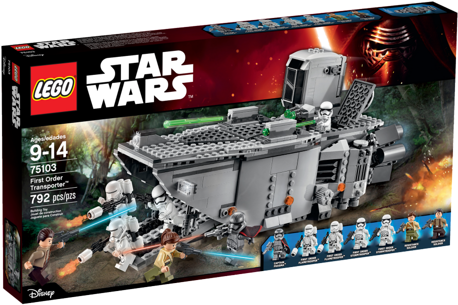 Star Wars - Lego Star Wars Force Awakens First Order Transporter (1280x960), Png Download