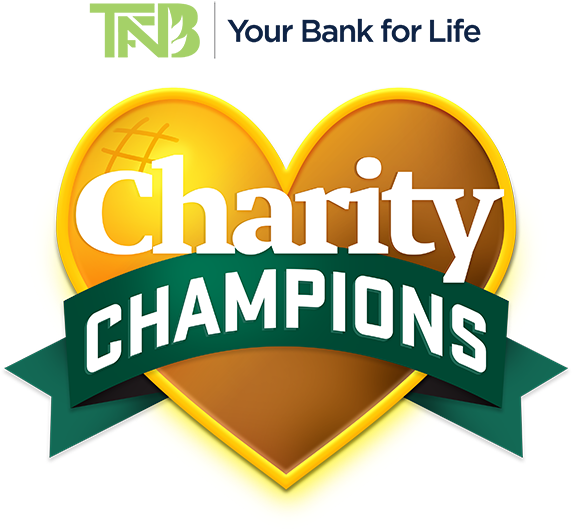 Tfnb Your Bank For Life Charity Champion Logo - Charity Champions (600x602), Png Download