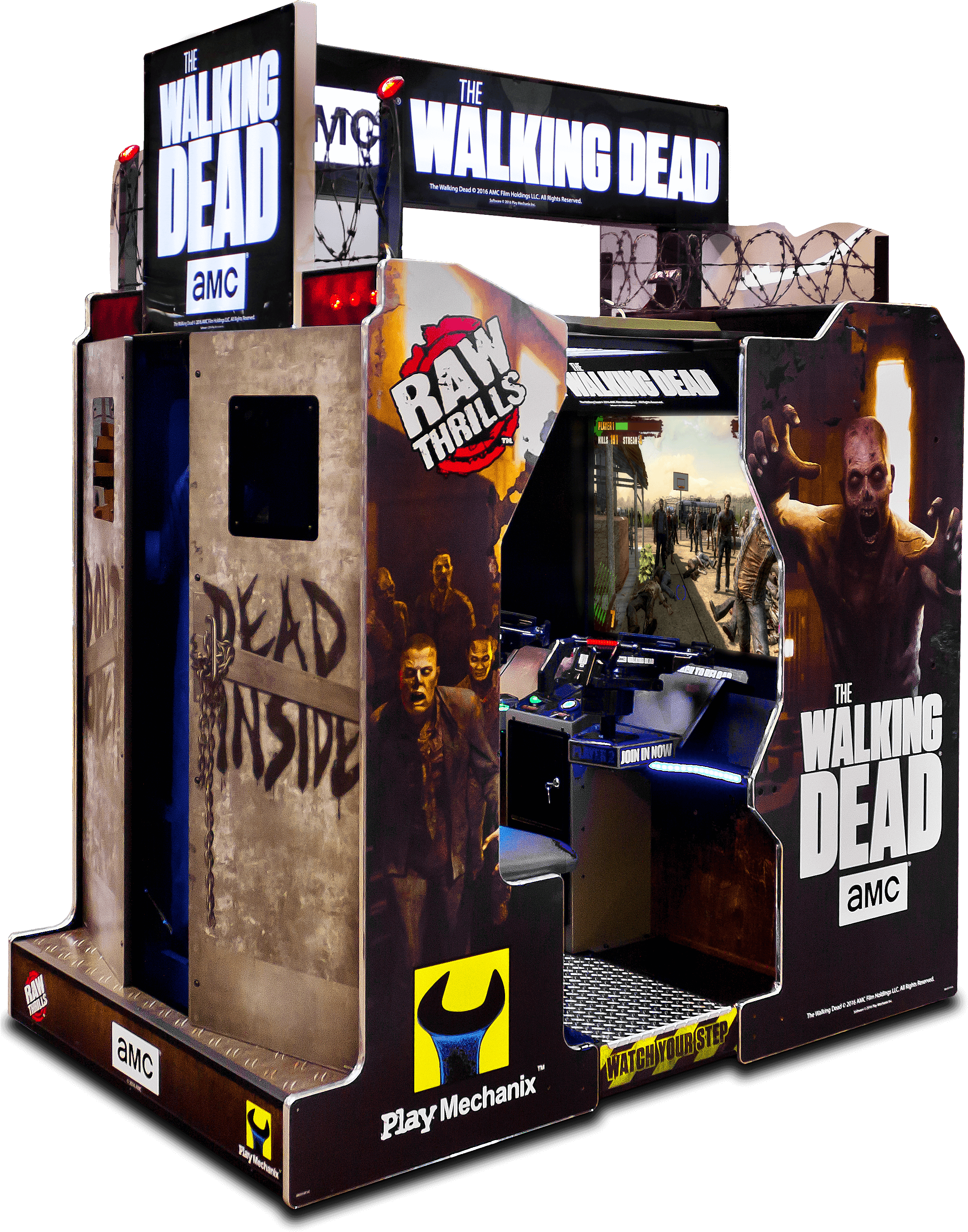Walking Dead 1 - Walking Dead Arcade Machine (506x640), Png Download