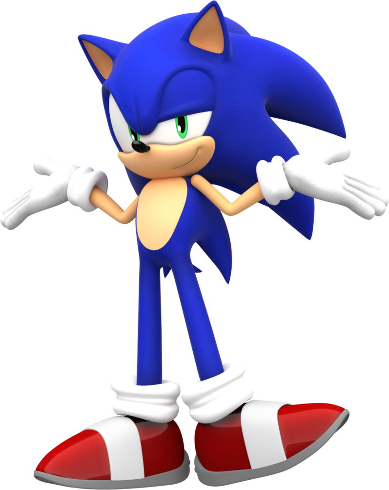 Why You Do This Stupid Little Bleh Belh *tips Over - Smug Sonic The Hedgehog (797x1003), Png Download