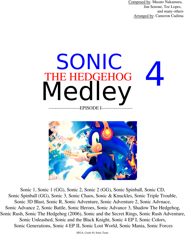 Sonic The Hedgehog Melody 3 - Poster (850x1100), Png Download