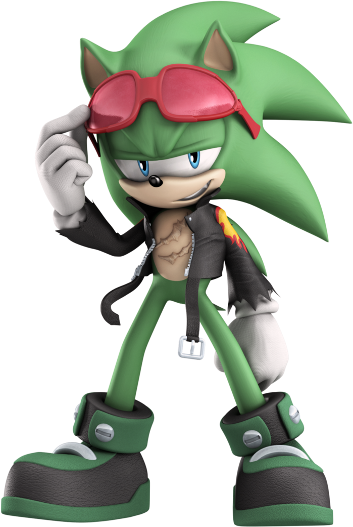 Scourge The Hedgehog Official Artwork - Scourge The Hedgehog (731x1094), Png Download