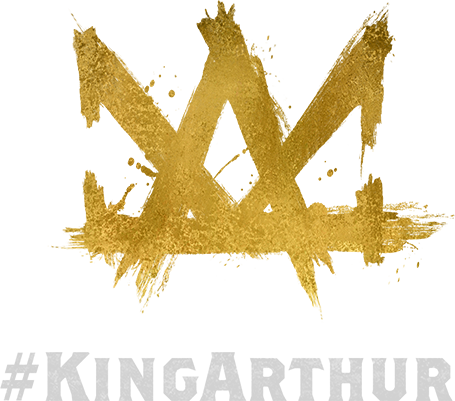 Website • Facebook • Twitter • Instagram - King Arthur Legend Of The Sword Logo (455x401), Png Download