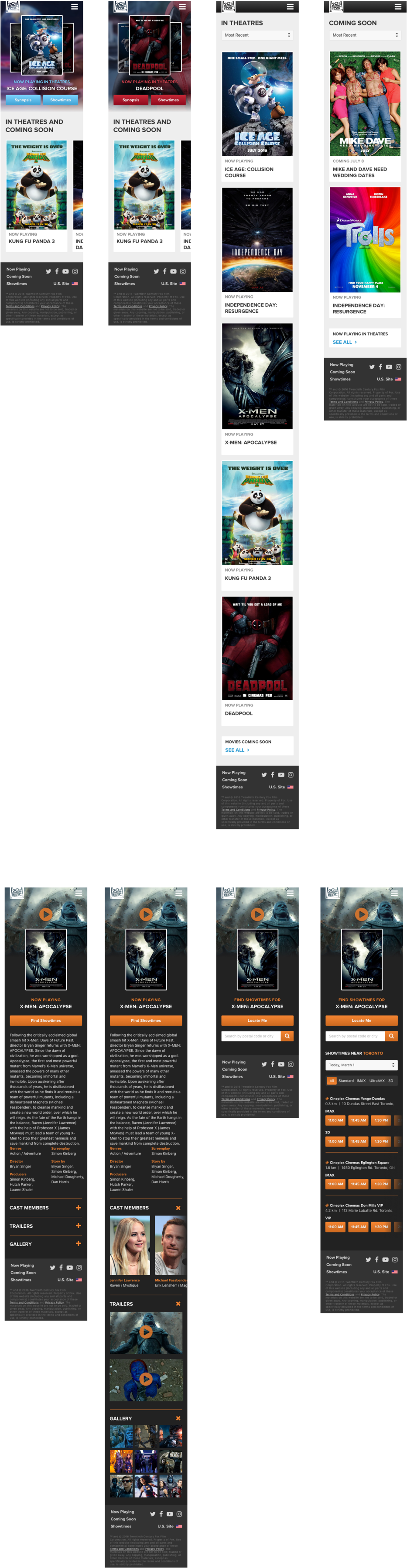 Mobilee - 20th Century Fox (1000x3630), Png Download
