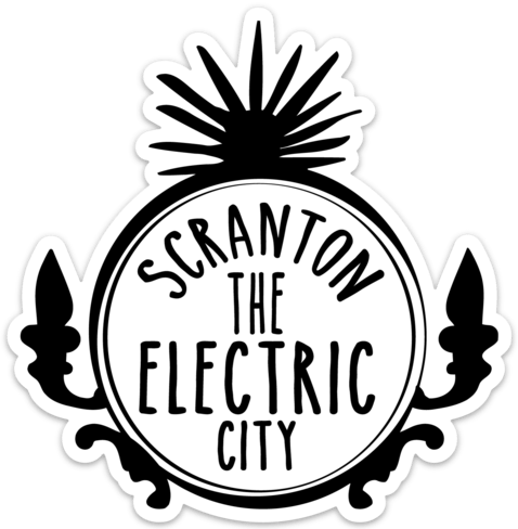 Scranton Electric City Magnet - Scranton The Electric City Logo (478x488), Png Download
