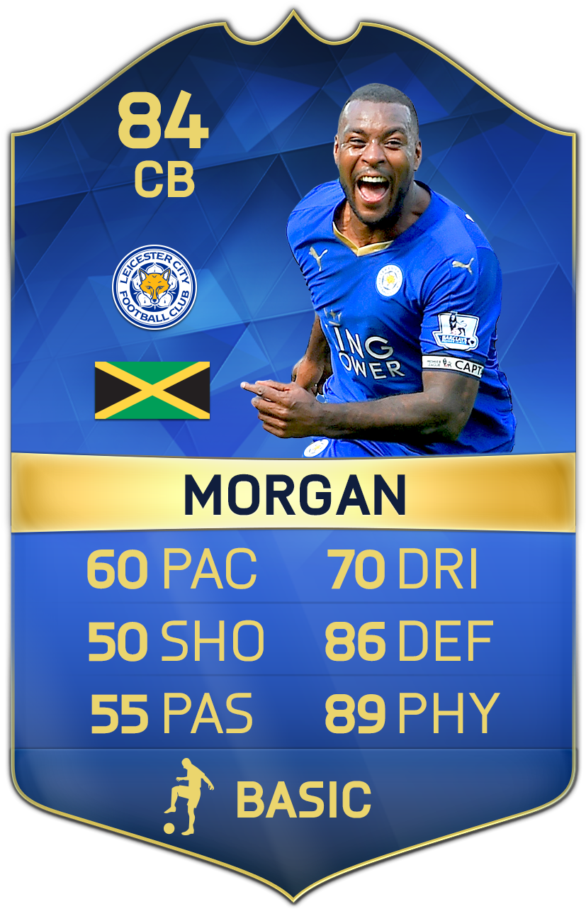 Wes Morgan - Fifa 16 Tots Vardy (881x1338), Png Download