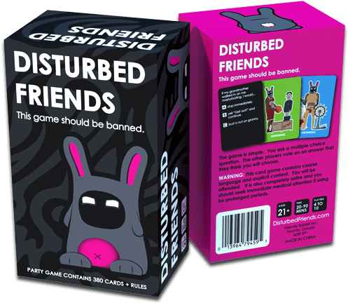 $25 Usd - Disturbed Friends - The Game That Should Be Banned (510x460), Png Download
