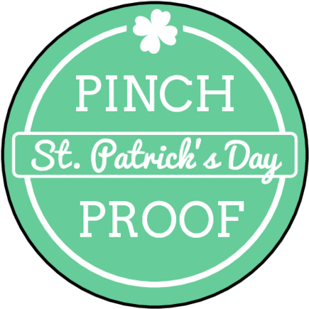Ol2088 - 1 - 5" Circle - "pinch Proof" St - Patrick - Smp Negeri 1 Sekayu (500x500), Png Download