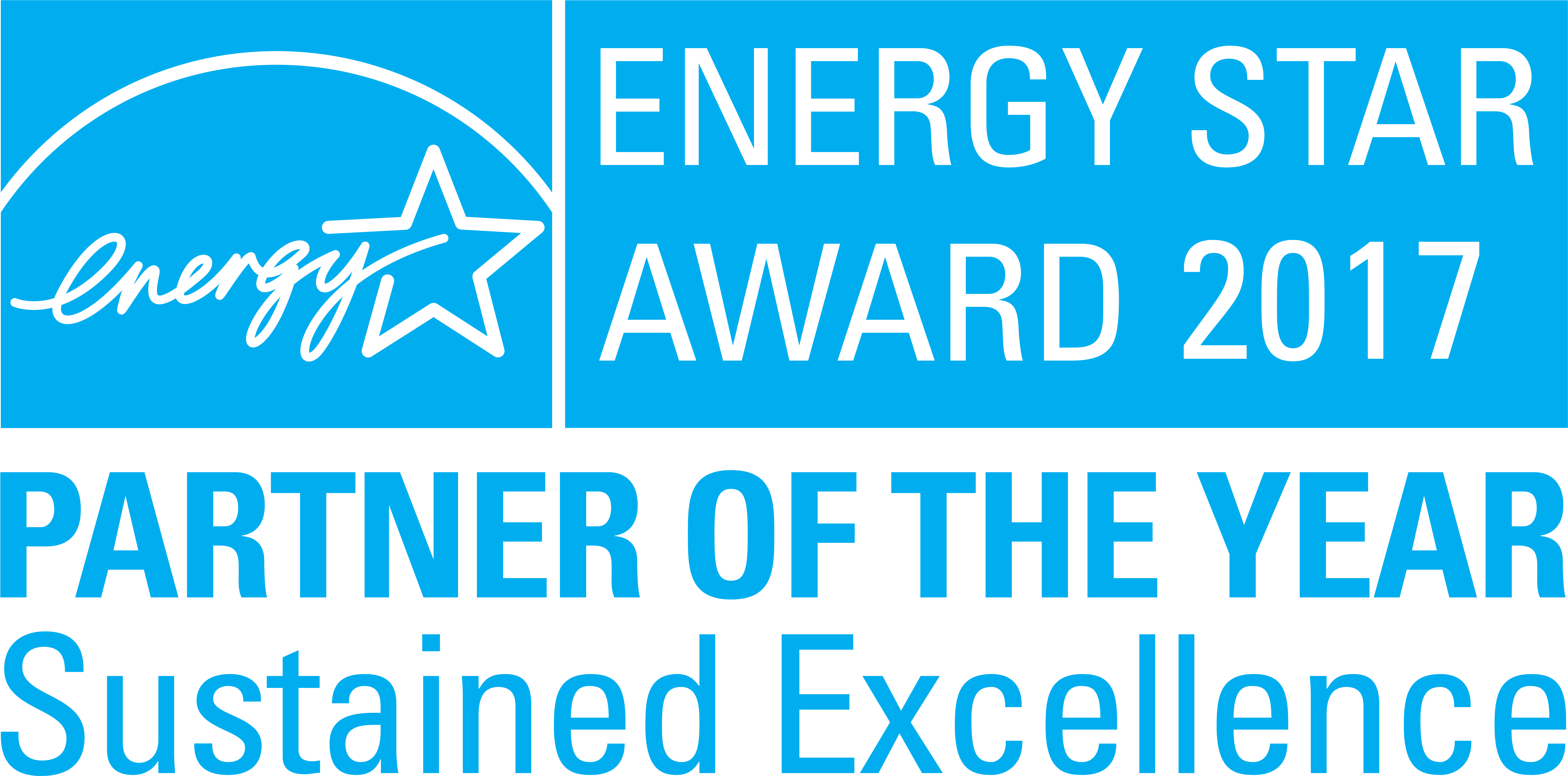 Against The Finest In The World, Brings In-house Work - Energy Star Award 2017 Logo (8726x4380), Png Download