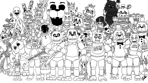 Download Transparent Print Family Five Nights At Freddys Fnaf 2 ...