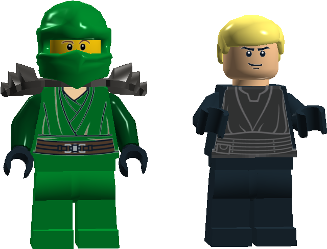 Lloyd-luke - Black Ninjago (688x567), Png Download