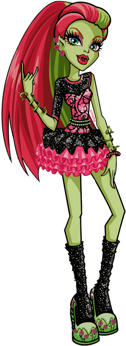 Png De Venus Monster High By Vanerojasrami-d6q8hhw - Immagini Monster High Venus (551x1300), Png Download