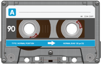 Download Audio Cassette Blue Cassette Tape Transparent Background Full Size Png Image Pngkit