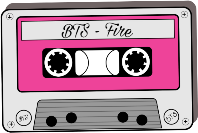 Bts Cassette Fire Bulletproofboyscouts Bangtan Bangtanb - Cinta De Cassette Dibujo (1024x1024), Png Download