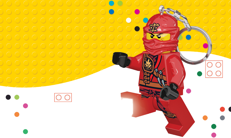 Lego Header - Ninjago - Ninjago Kai - Minitaschenlampe Toys/spielzeug (979x587), Png Download
