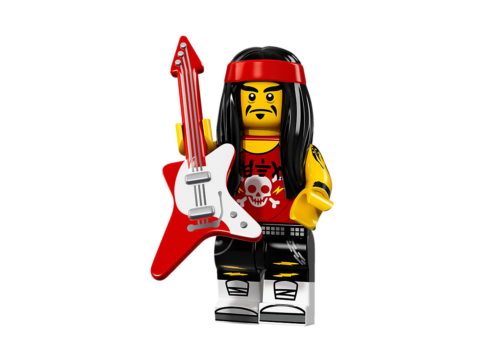 New Lego Ninjago Movie Minifigure S Series - Gong And Guitar Rocker (640x360), Png Download