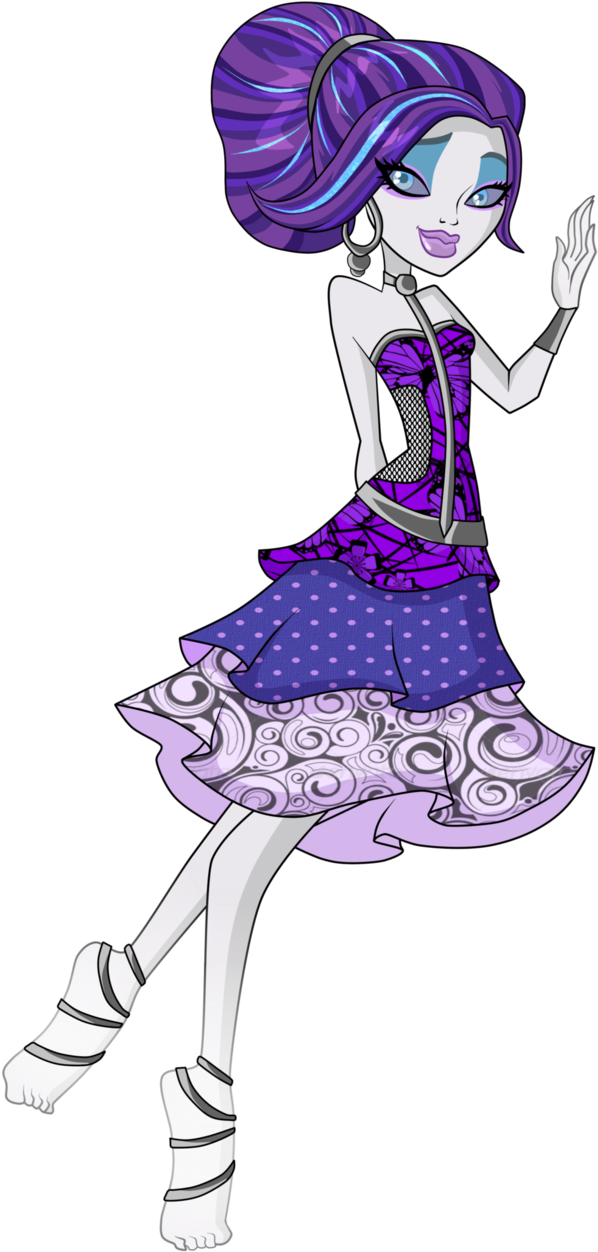 Monster High Spectra Monster High Spectra Monster High - Monster High Spectra Cartoon (624x1280), Png Download