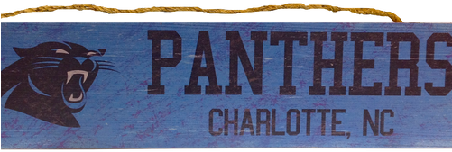 Carolina Panthers Logo Wood Sign - American Football (500x500), Png Download
