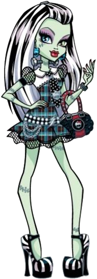 Monster High Clipart Clipart Suggest - Frankie Monster High Characters (230x563), Png Download