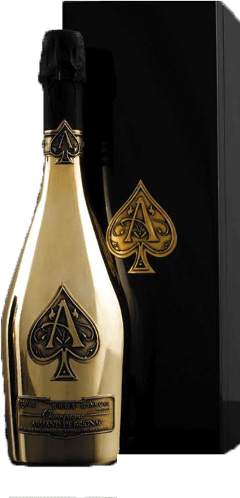 Ace Of Spade Bottle Png - Armand De Brignac Brut 2015 (752x752), Png Download