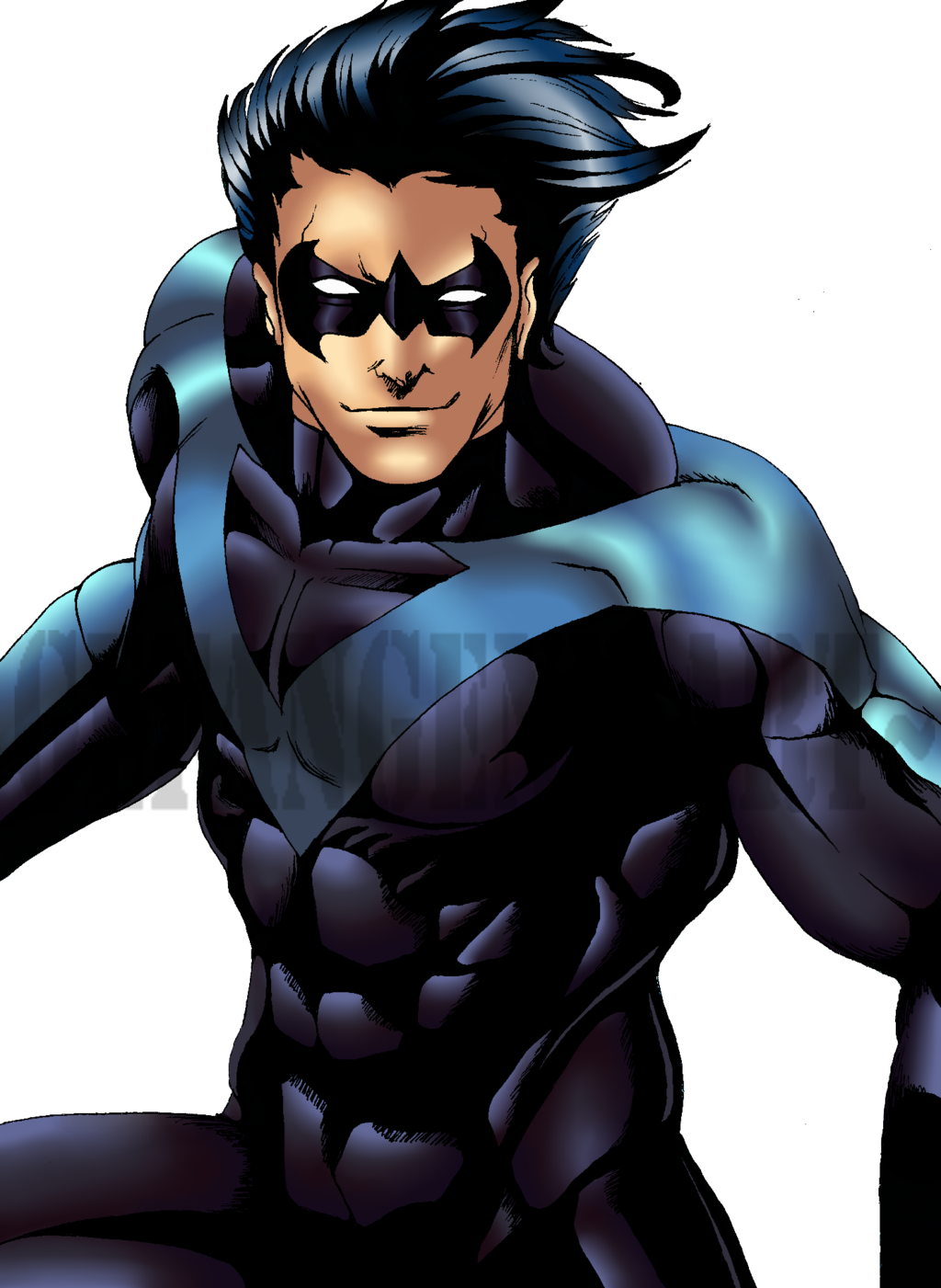 Nightwing Transparent Background - Nightwing Transparent (1024x1401), Png Download