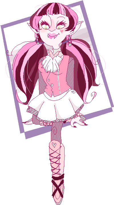 Monster High Draculaura By Stevetwisp - Monster High Draculaura Fan Art (408x727), Png Download