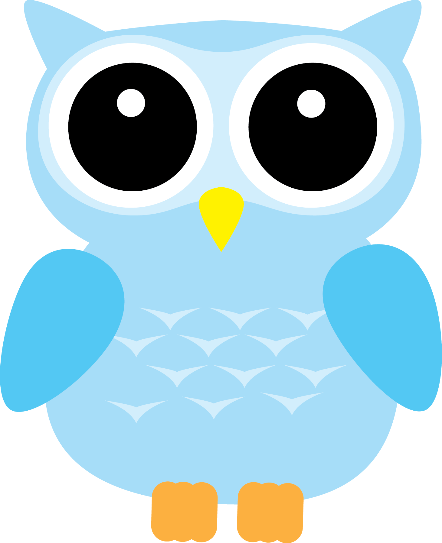 Download Image Royalty Free Easter Egg Cutting Files - Owl Clip Art Blue (1461x1797), Png Download