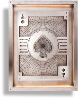 Timothy Oulton 3d Card Aces Wall Art - Living Room (615x697), Png Download