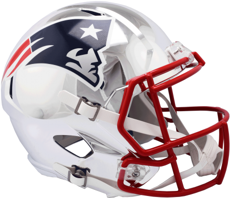 New England Patriots Speed Authentic Full Size Helmet (475x410), Png Download