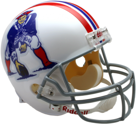 New England Patriots Vsr4 Replica Throwback Helmet - Ohio State Football Helmet (505x490), Png Download
