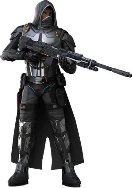 Fps Game Character - Sci Fi Shock Trooper (470x640), Png Download