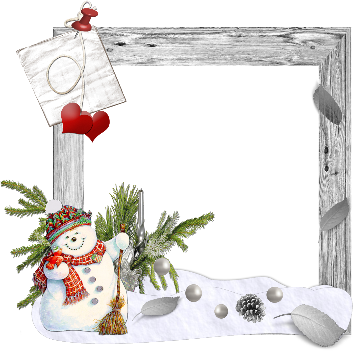 Holiday Scrap Pages - Christmas Picture Frame 2017 (1600x1600), Png Download