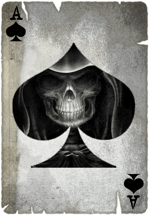 Ace Of Spades C - Ace Of Spades Card (640x800), Png Download